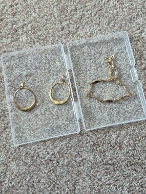 Lua Sophia Hoop Earrings, plus free bracelet